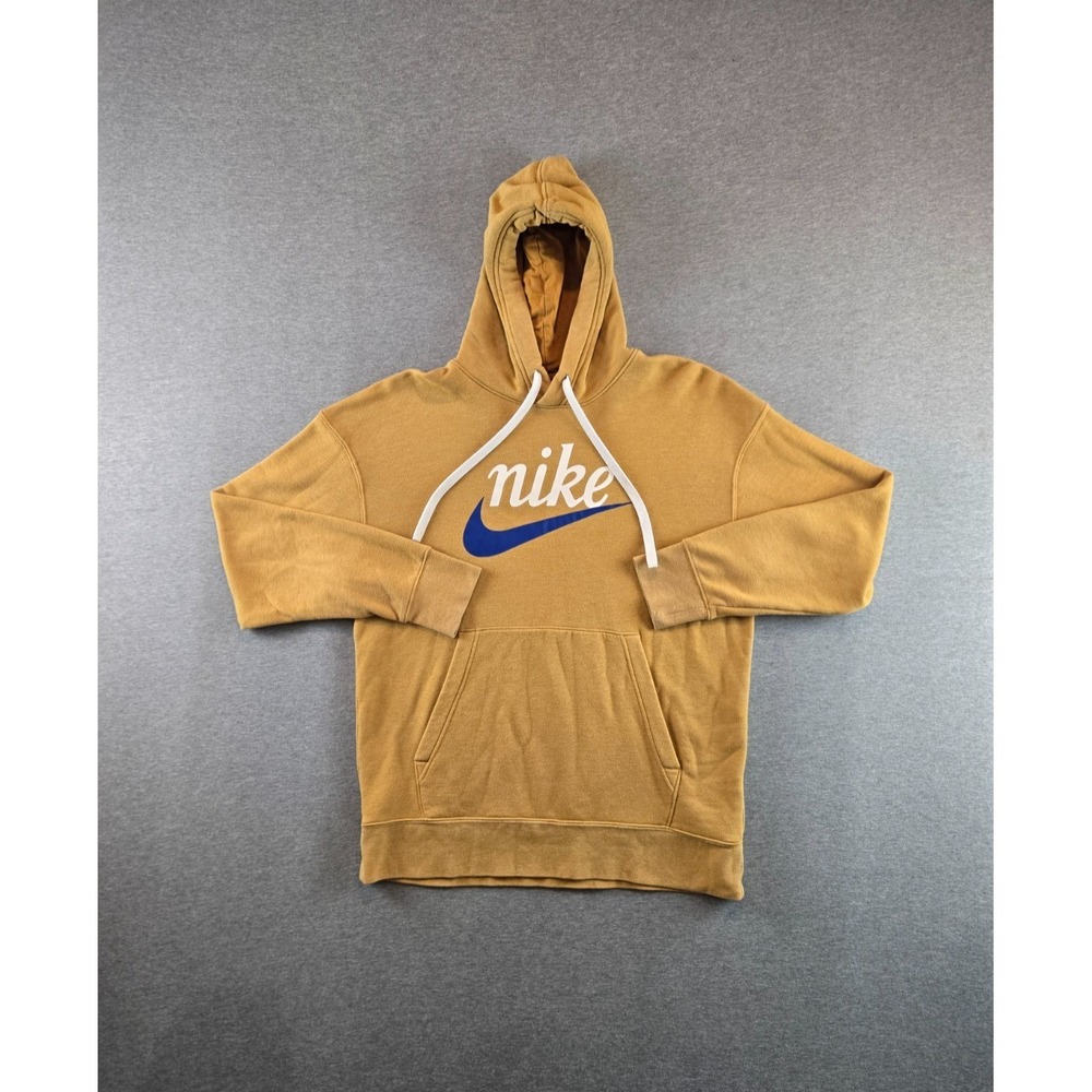 Nike NSW Heritage Hoodie Mens Large Golden Wheat Sweatshirt Terry‎ CV8977-727